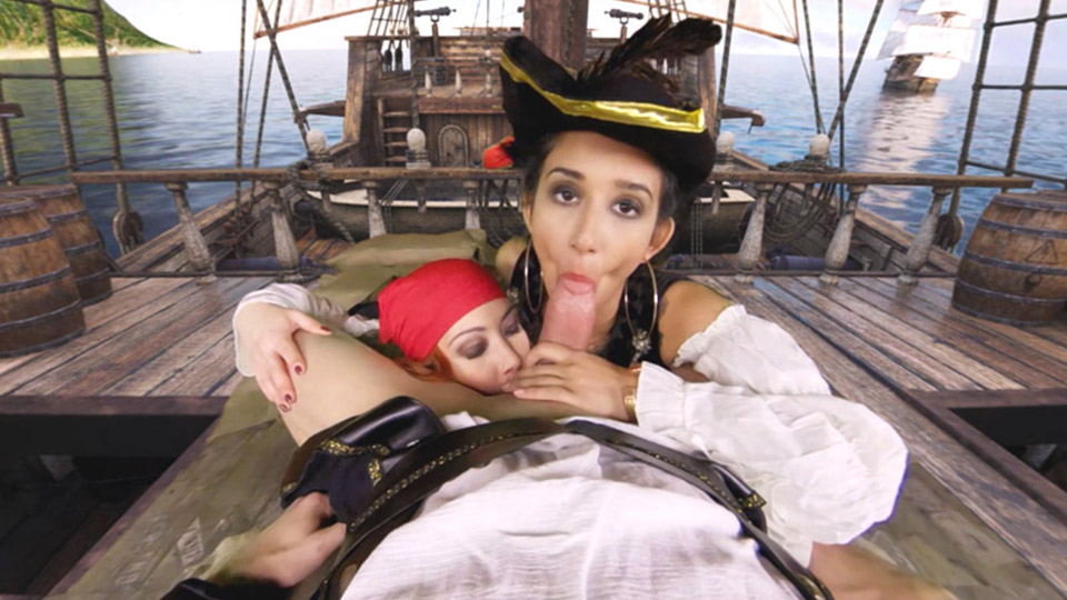 Darcia Lee & Foxy Sanie loves Captain Cock